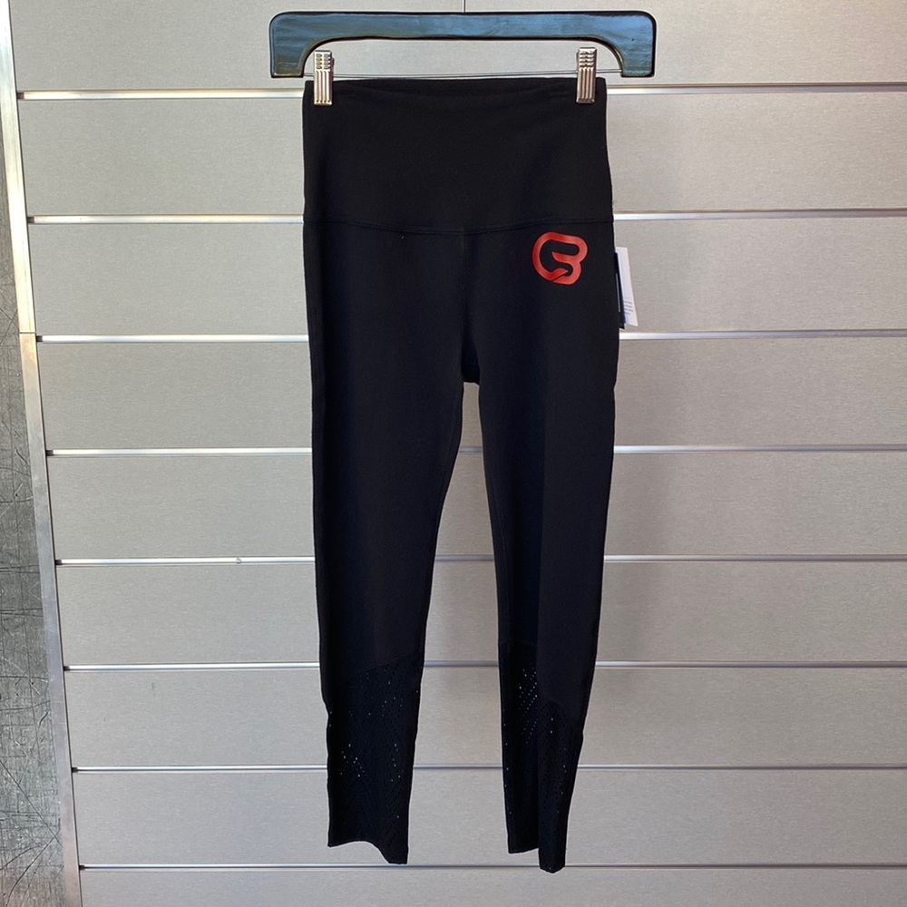 Beyond Yoga CycleBar - Capri Legging - Mesh Bottom - Jet Black - NWT
